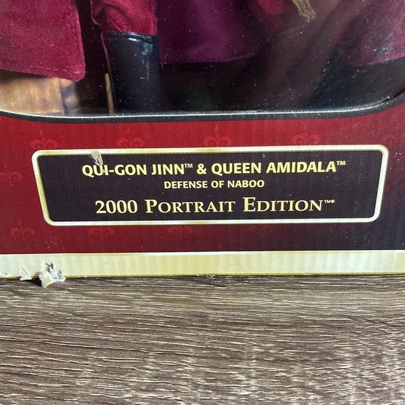 New Vintage 2000 Star Wars QUI-GON Jinn & Queen Amidala Defense of Naboo - Picture 6 of 13